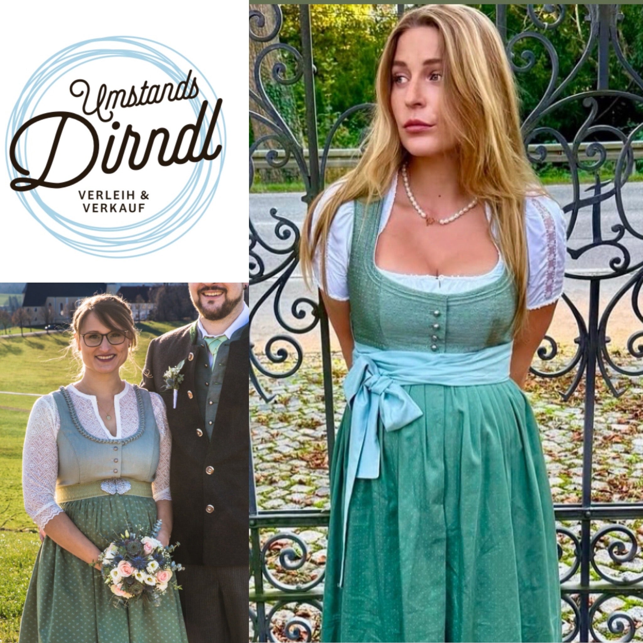 Umstands-Dirndl Anprobe