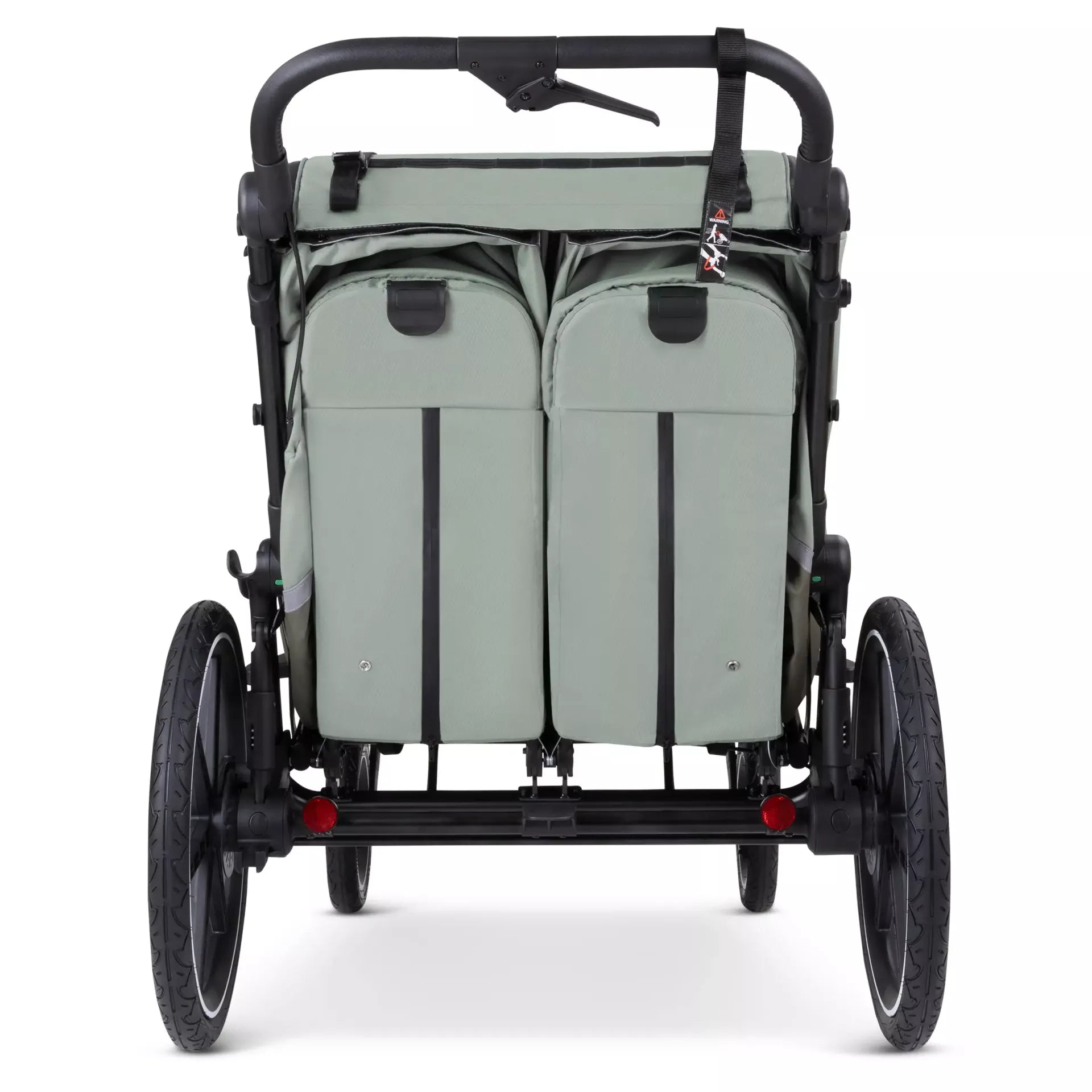 ABC Design Tour - Fahrradanhänger mit 2 Sitzen & Lufträdern - Olive
