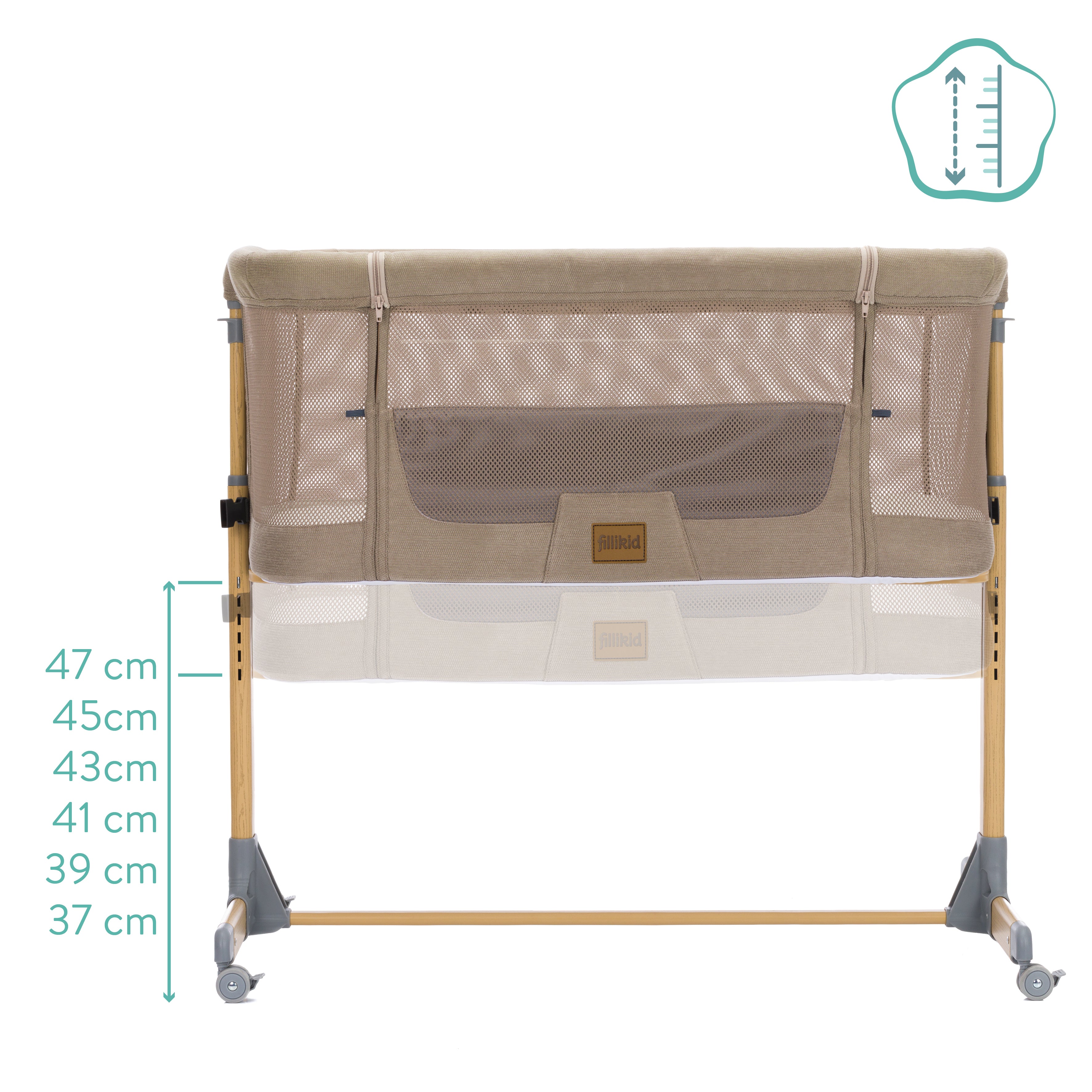 Beistellbett Air - Caramel