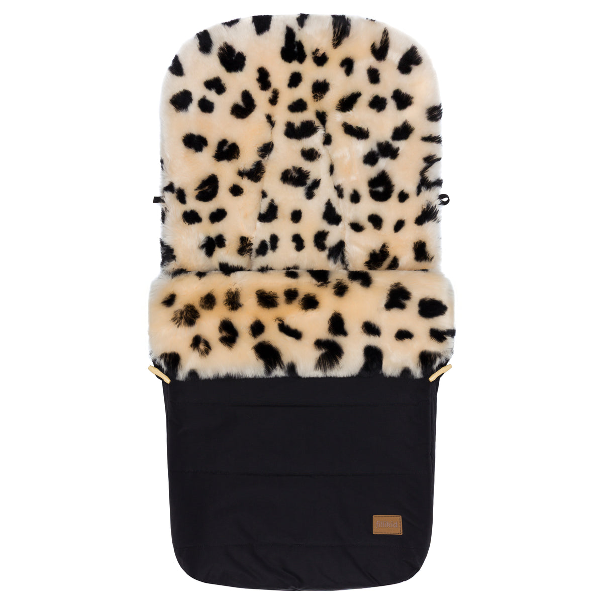 Fillikid Bernina Lammfell-Fußsack Leopard