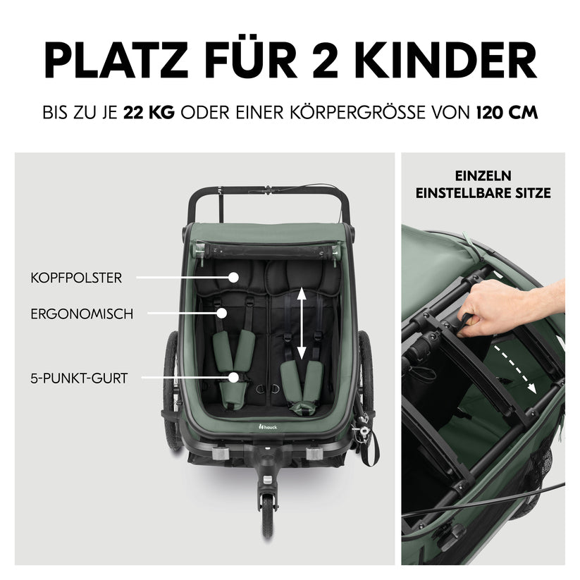 Bike N Walk Duo - Fahrradanhänger