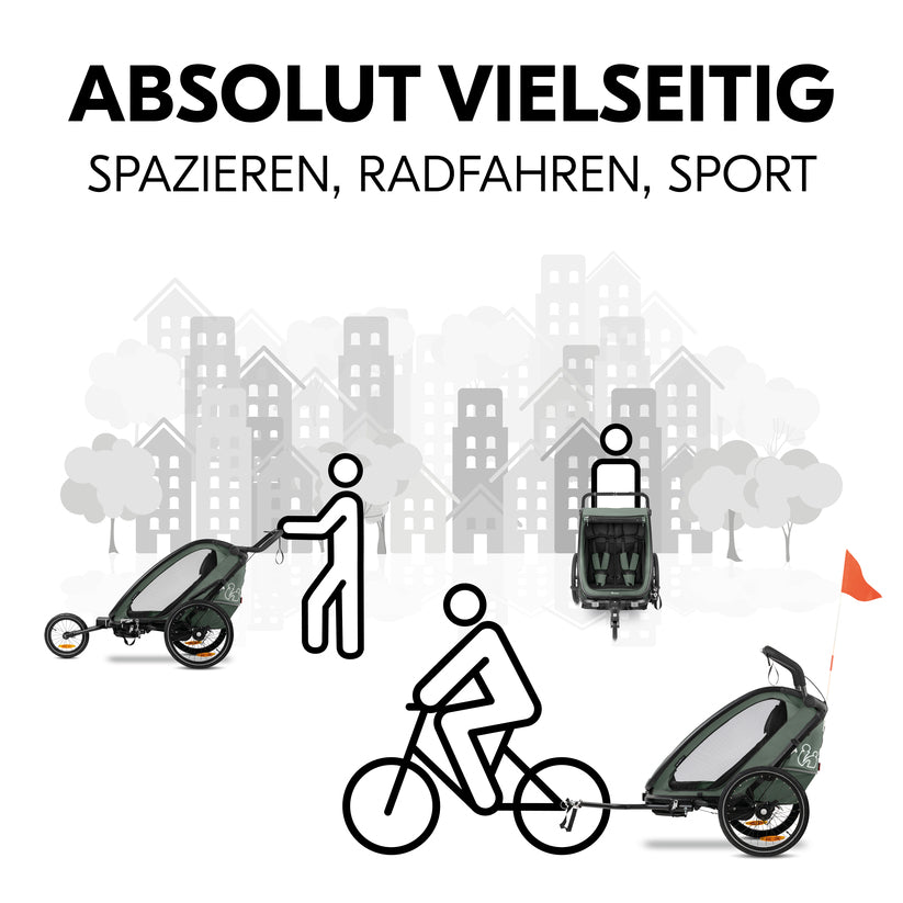 Bike N Walk Duo - Fahrradanhänger