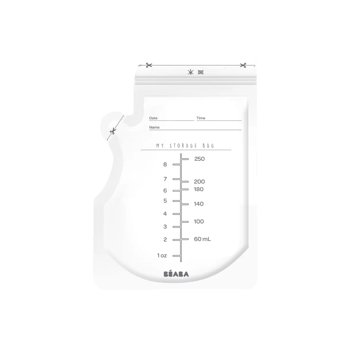 50 Stk. Aufbewahrungsbeutel für Muttermilch 250ml