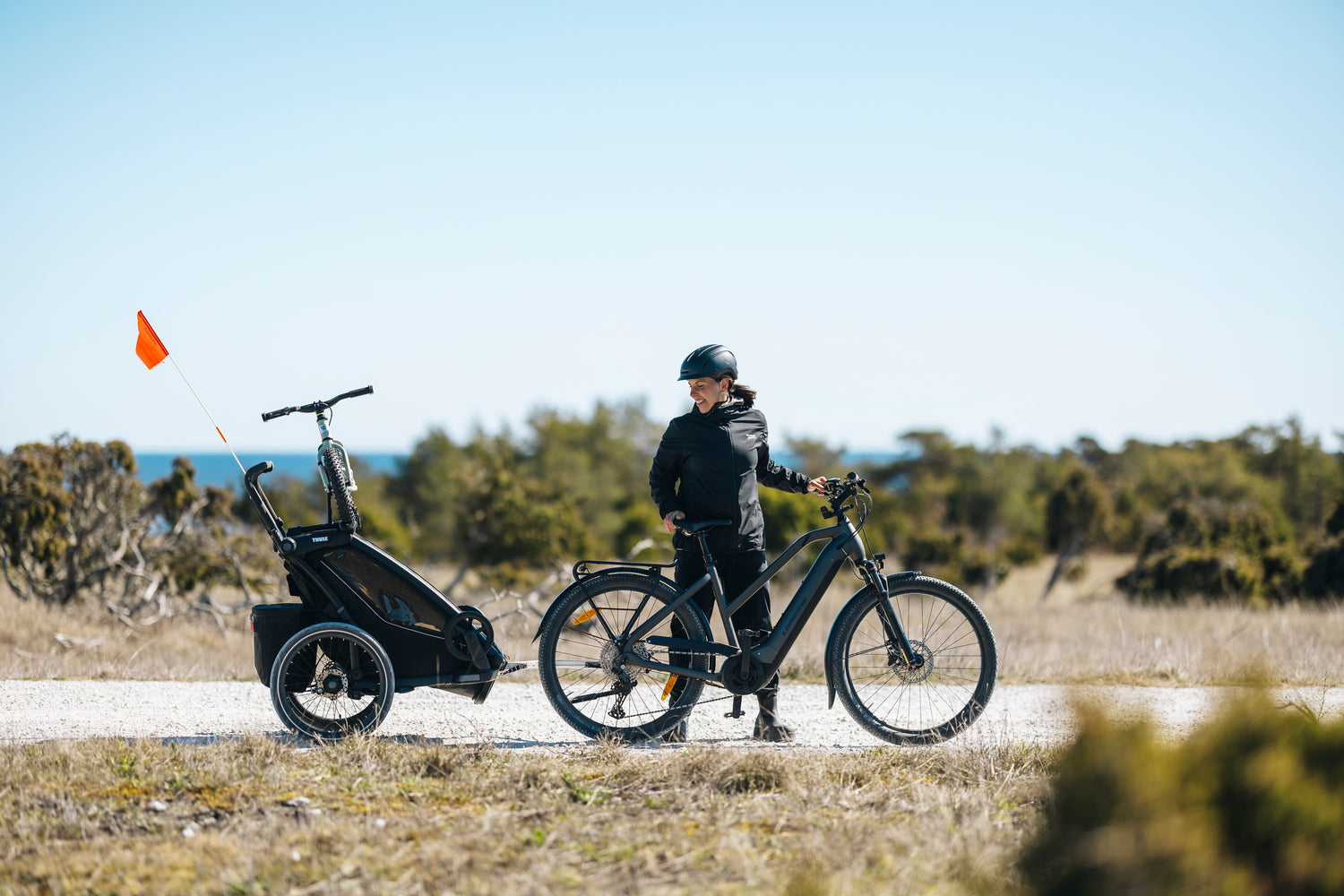 Thule Laufradhalter für Chariot Fahrradanhänger (Doppelsitzer)