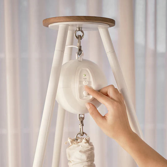 Moonboon Federwiegenset mit Ständer & Motor (beige) - MIETE ab 1,99€/Tag