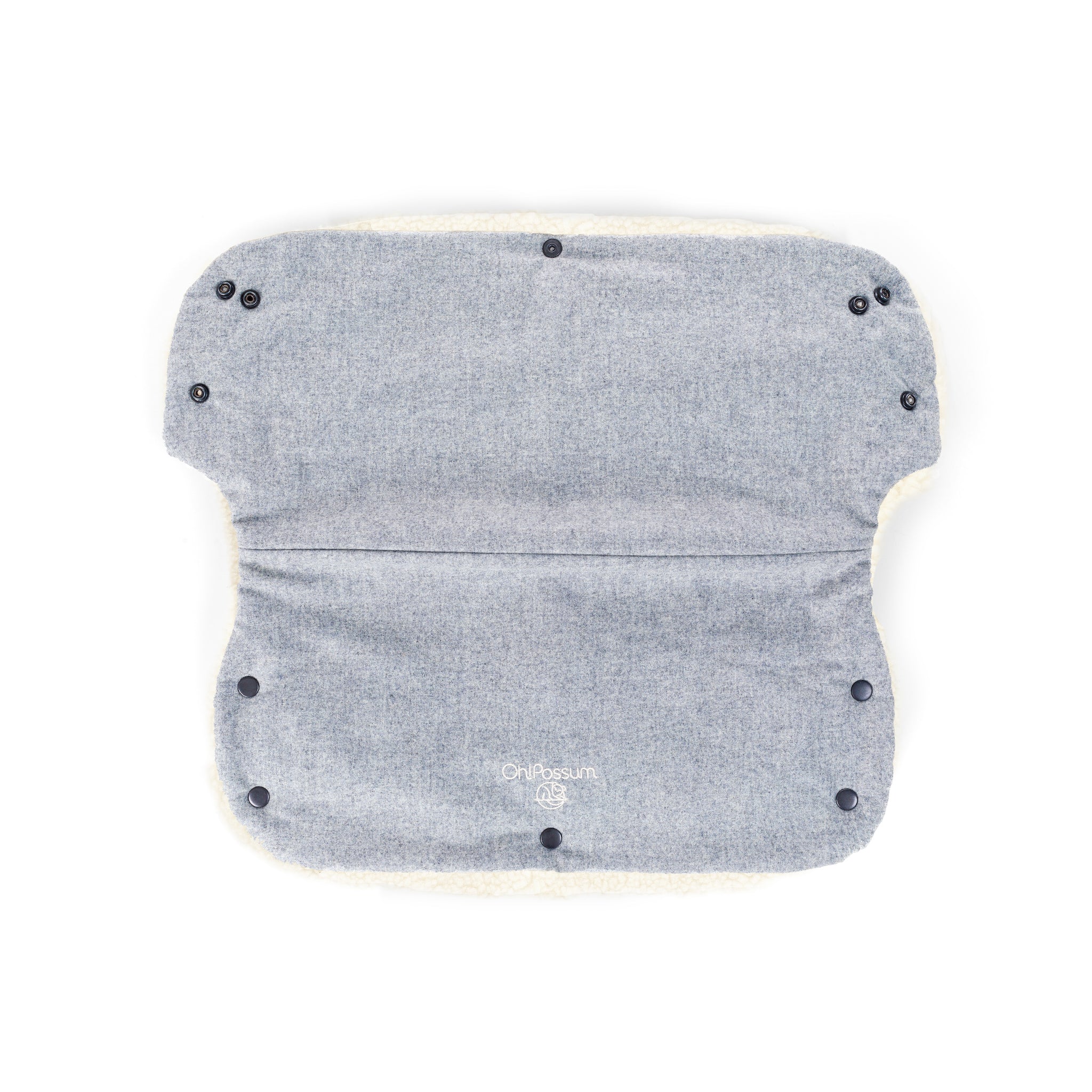 Merino Wolle Handmuff clay