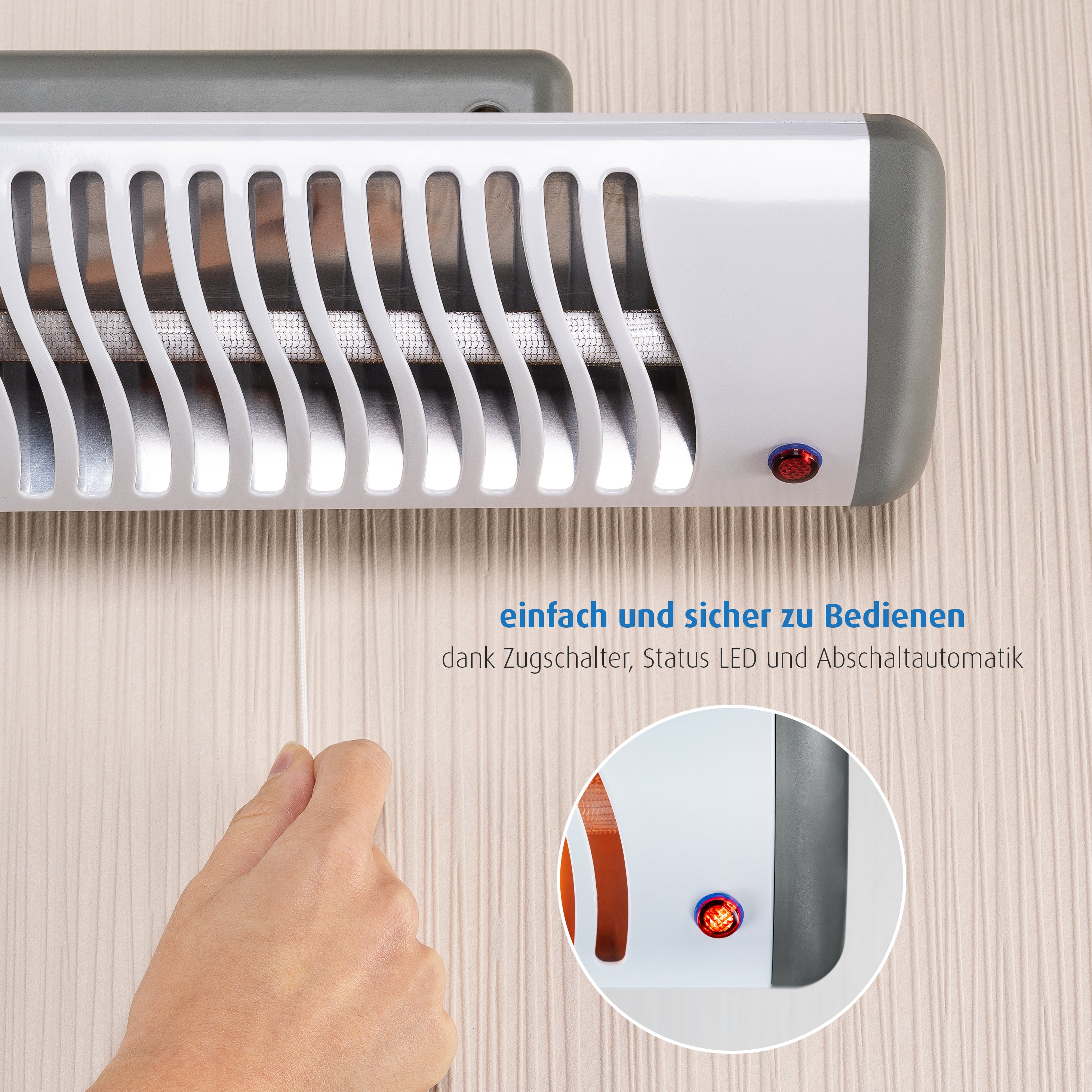 EasyHeat Flex Heizstrahler für Wickeltisch