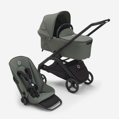 Bugaboo Dragonfly Sitz & Liegewanne Black/Forest Green