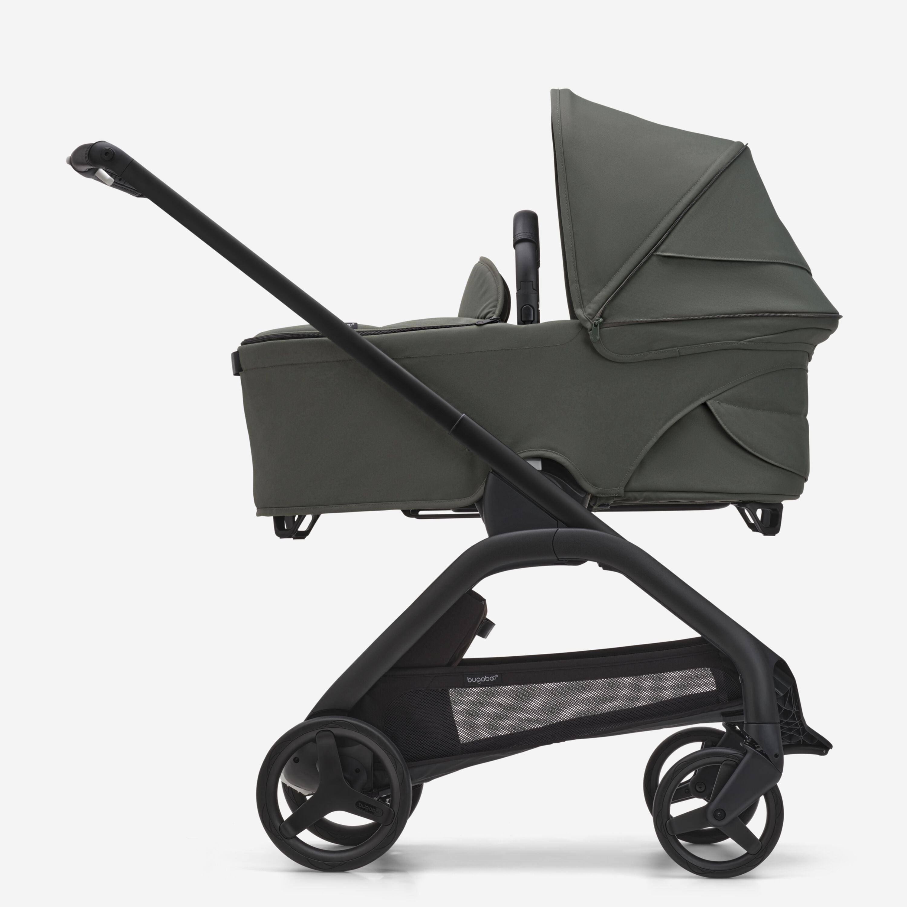 Bugaboo Dragonfly Sitz & Liegewanne Black/Forest Green