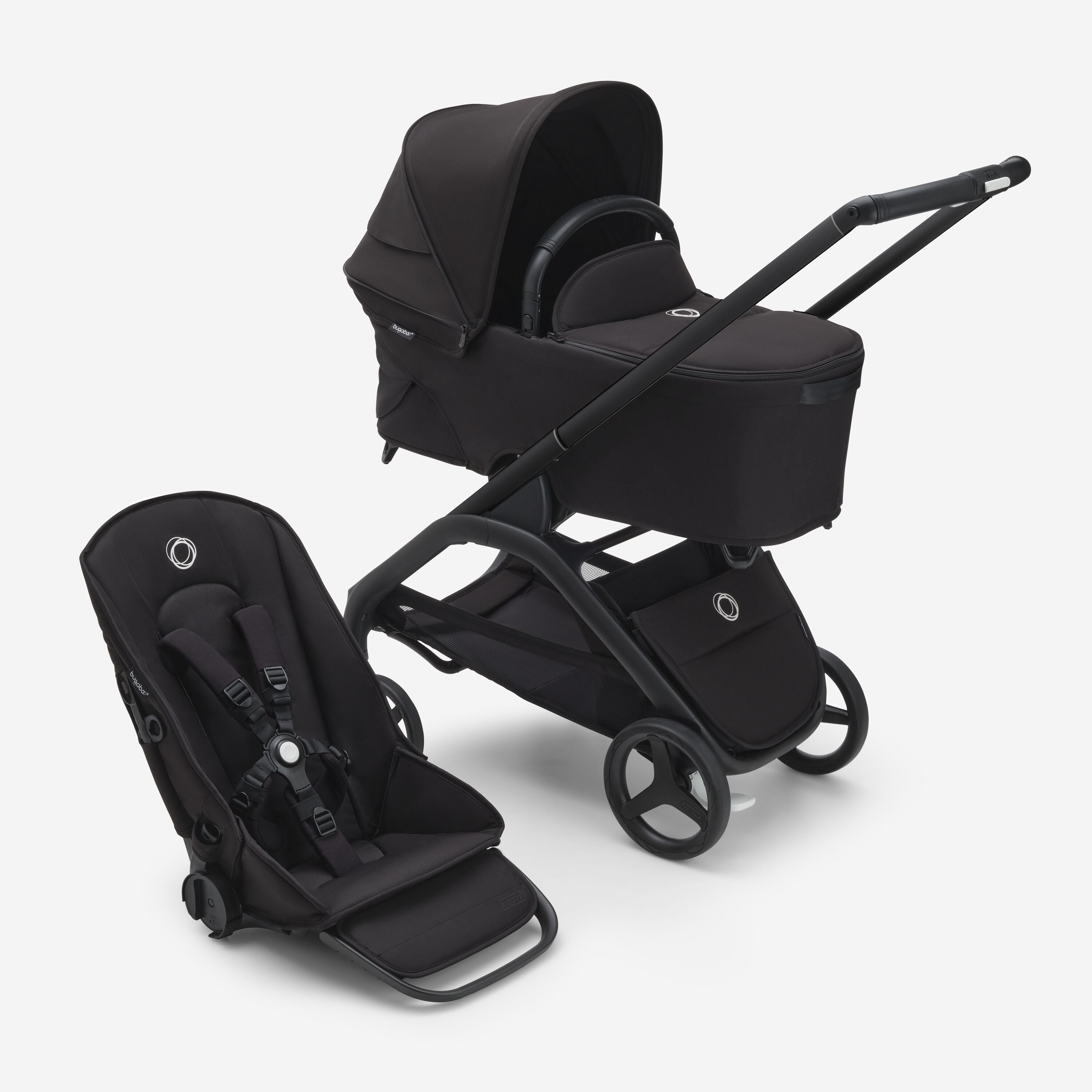 Bugaboo Dragonfly Sitz & Liegewanne Black/Midnight Black-Midnight Black