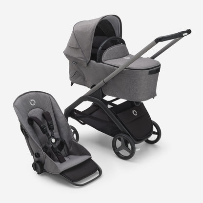 Bugaboo Dragonfly Sitz & Liegewanne Graphit/Grau Meliert