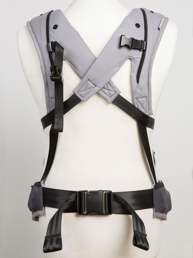 Babytage Ruckeli Rückenansicht, bequem, ergonomisch für das baby, ab 3,2kg, auch als Hüfttrage nutzbar