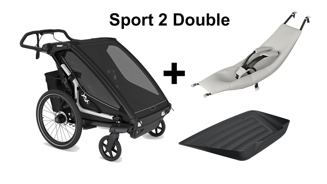 Thule Sport 2 Double BLACK - Bundle