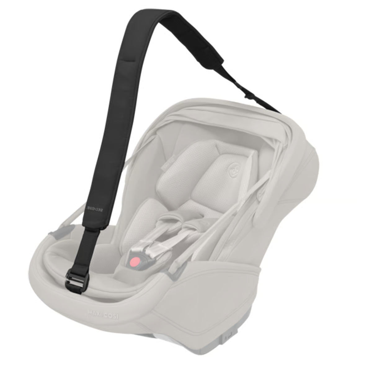 Tragegurt für die Maxi Cosi Coral Slide Pro Babyschale. Detailbild der Befestigung