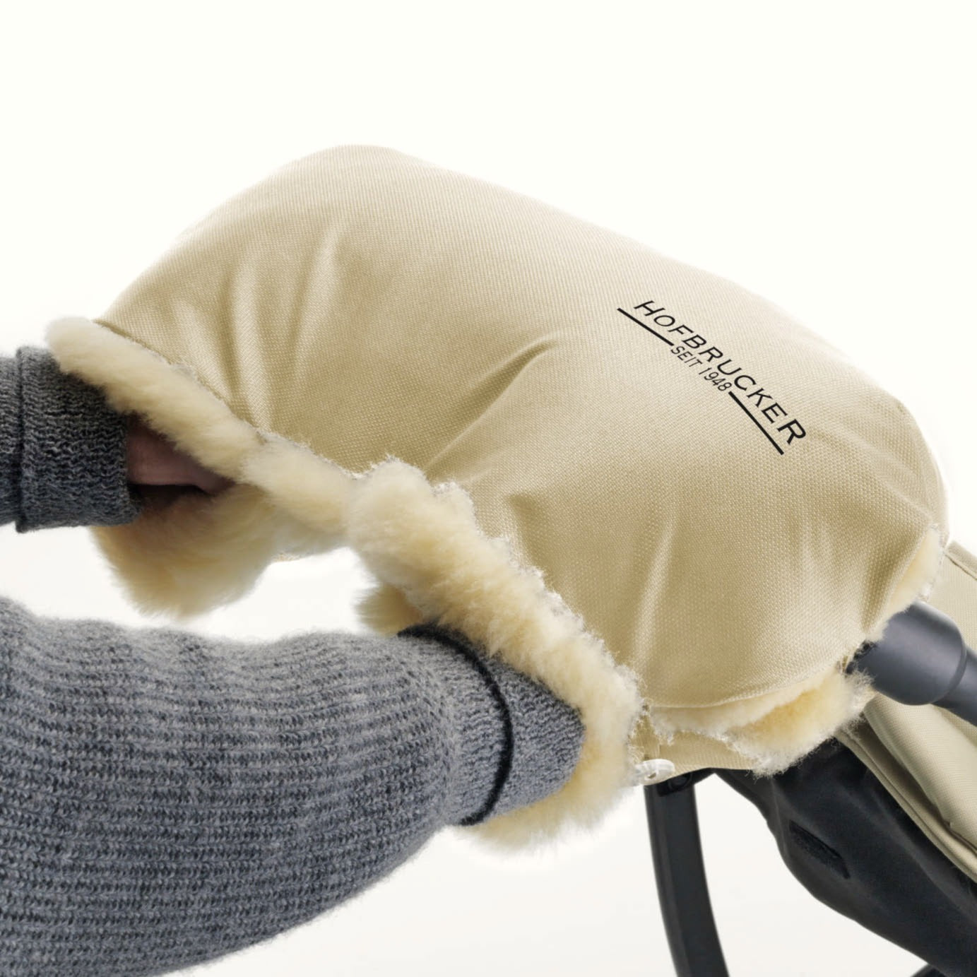 Hofbrucker Handwärmer / Muff, Lammfell