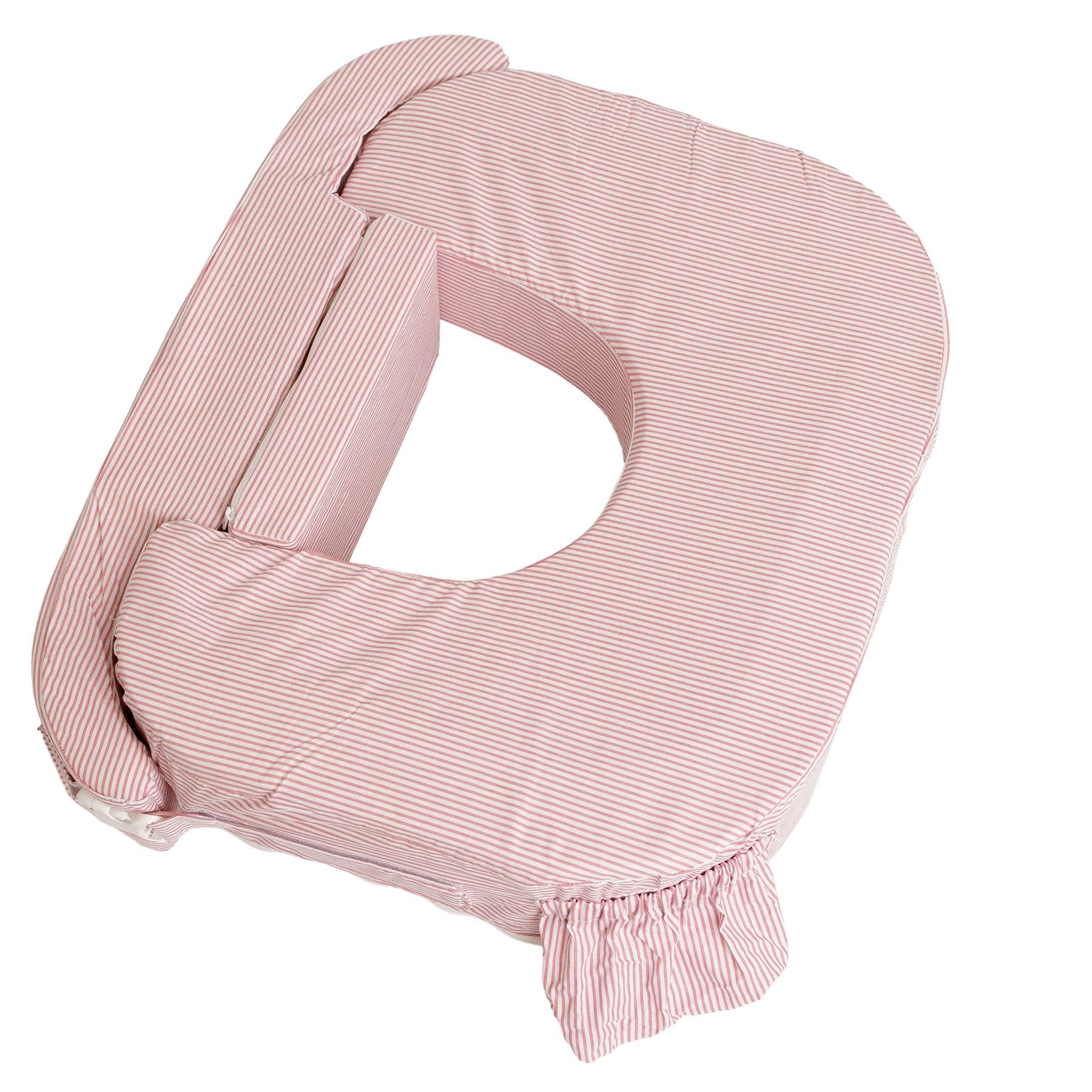 Amerikanisches Zwillings Stillkissen, rosa