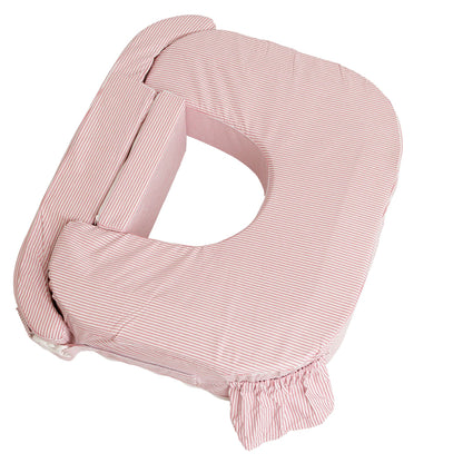 Amerikanisches Zwillings Stillkissen, rosa