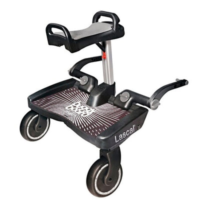 Buggy Board maxi Plus, schwarz mit Saddle grau